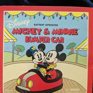 Vintage Mickey & Minnie Battery Bumper Car